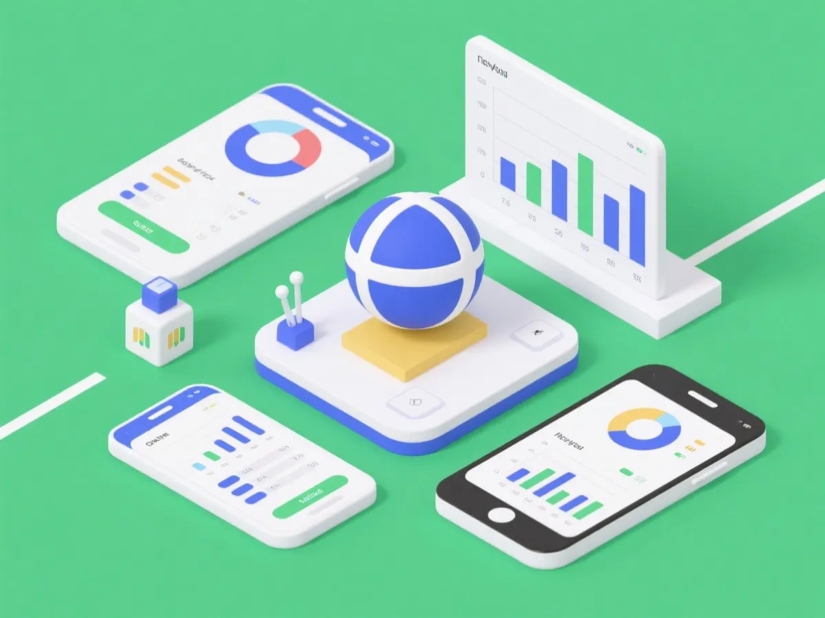 产品与数据插画